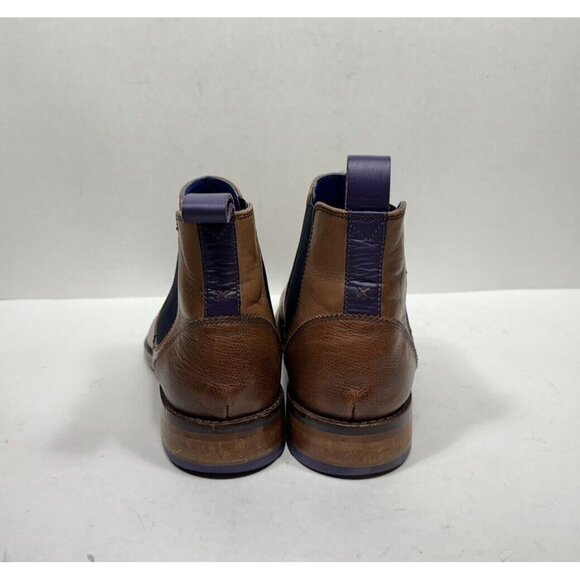 Ted Baker London Camroon Chelsea Boot Brown Leather Mens Size 8.5 Shoes - Picture 4 of 8